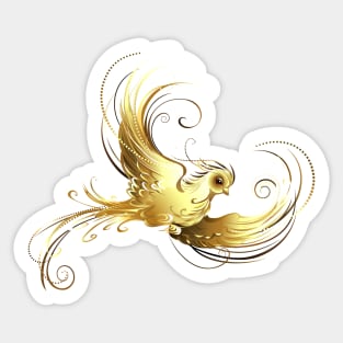 Golden bird ( Gold bird ) Sticker